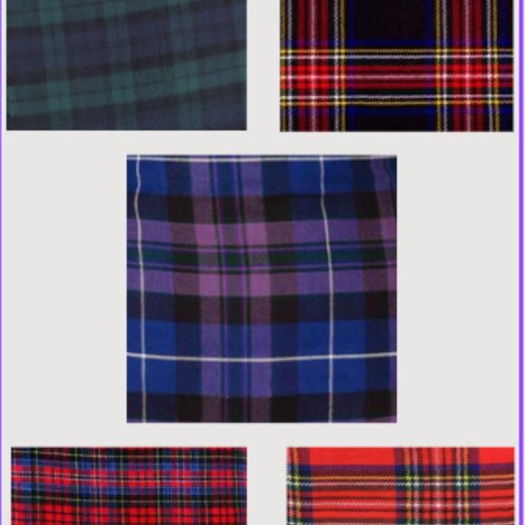 Vintage Scottish Plaid Wrap Skirt for Christmas Irish Design Tartan Kilt NEW - Picture 4 of 5